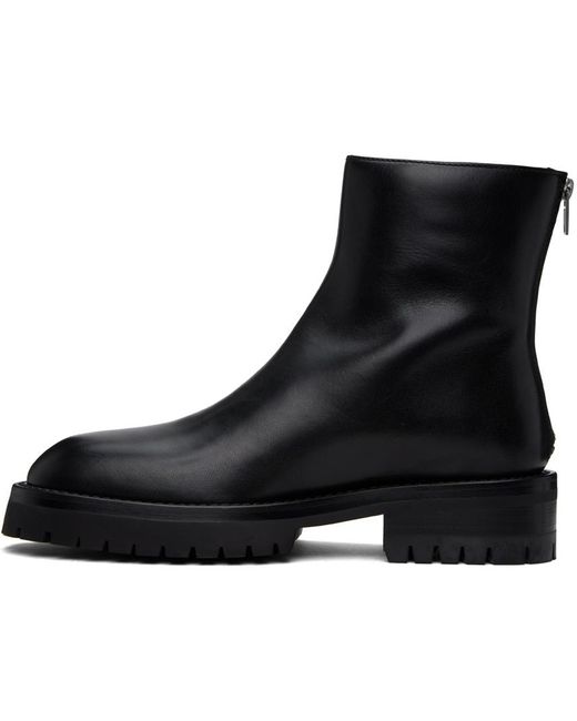 Ann Demeulemeester Black Drees Chelsea Boots