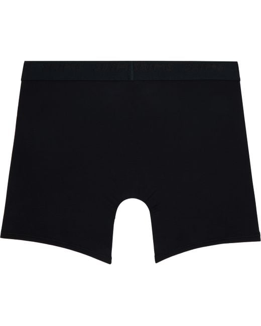 Skims Black Three-Pack Stretch 5 Boxer Briefs for men