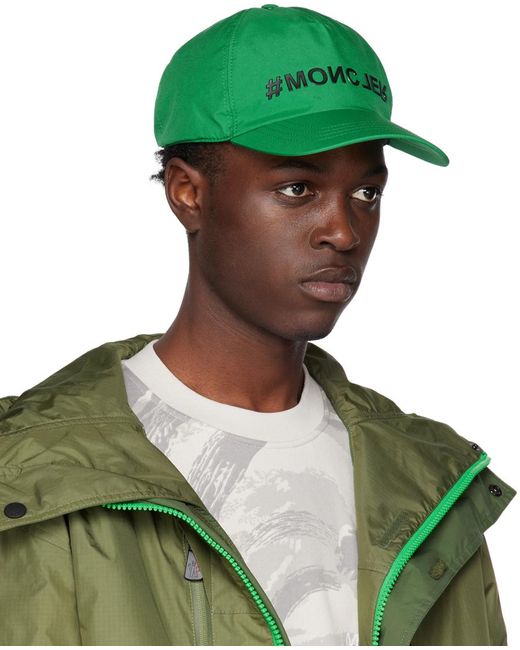 メンズ Moncler ーン ロゴ キャップ Green