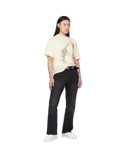 Represent Black Initial Sneakers for men