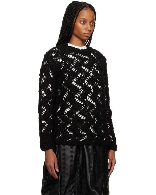 Comme des Garçons Black Crewneck Sweater