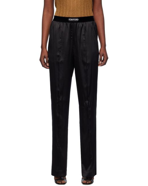 Pantalon de détente noir à coutures pincées Tom Ford en coloris Black