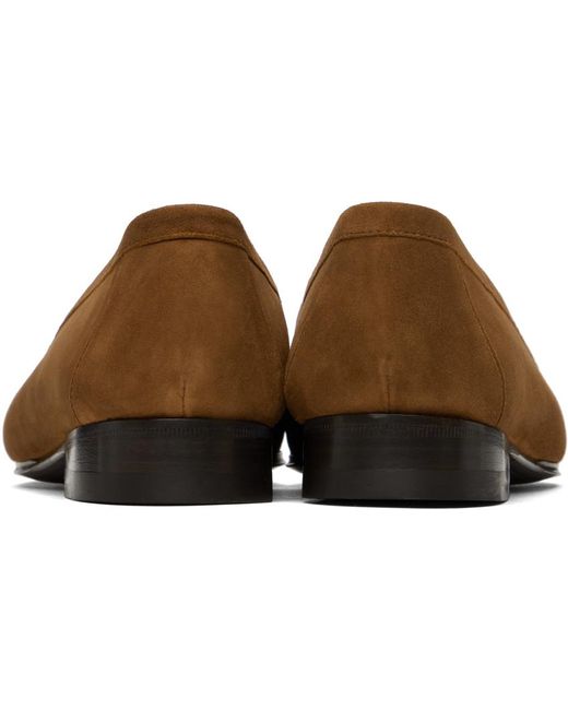 The Row Black Tan Sophie Loafers