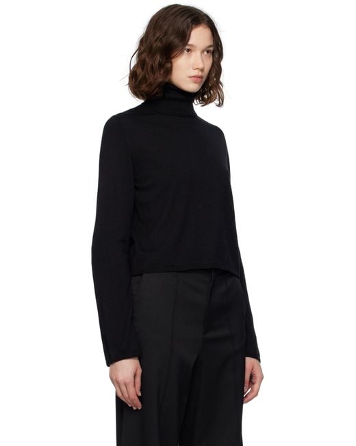 MM6 by Maison Martin Margiela Black Knitted Turtleneck