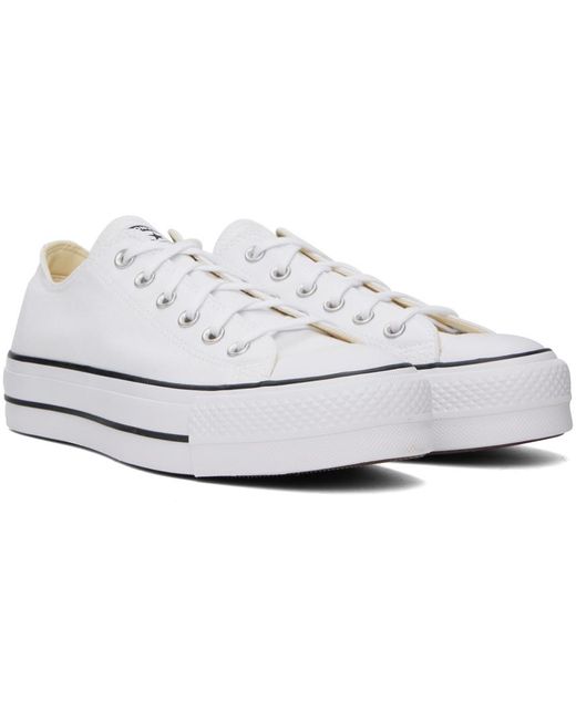 Converse Black White Chuck Taylor All Star Lift Sneakers for men