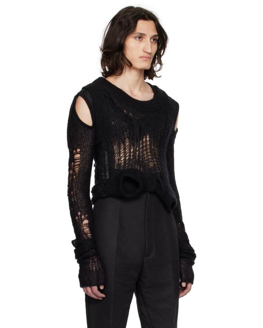 メンズ Rick Owens Spider Banana セーター Black