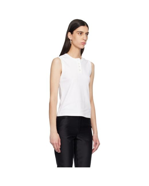Flore Flore White Jess Tank Top