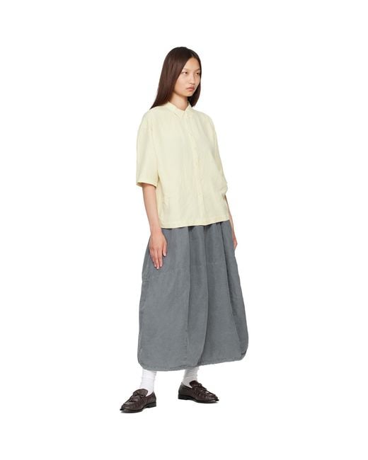 YMC Gray Parachute Midi Skirt