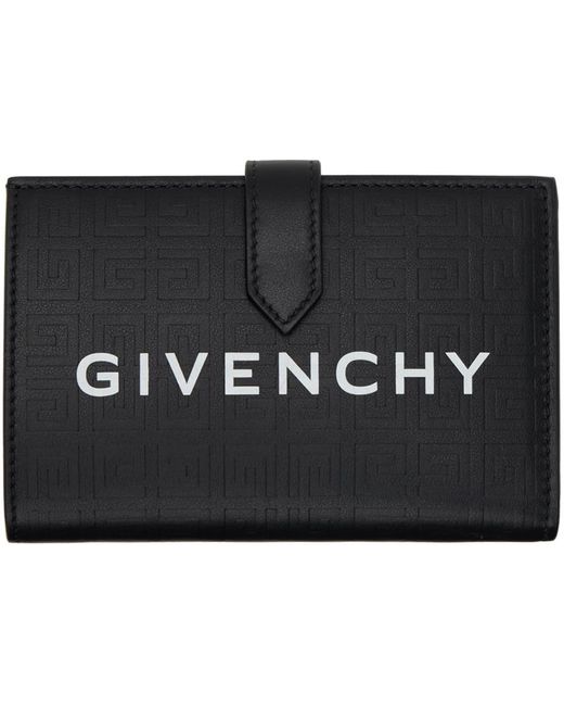 Portefeuille noir à motif à logo Givenchy en coloris Black