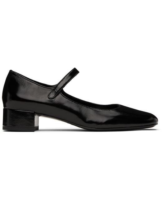 By Far Black Ginny Heels