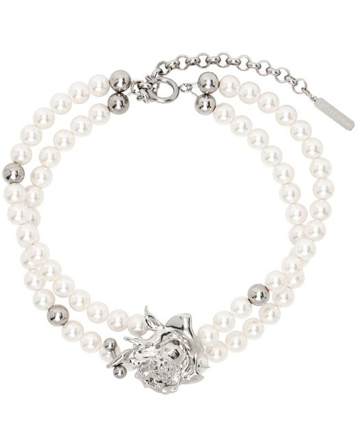 Justine Clenquet White Betsy Choker