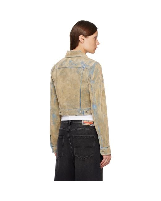 Acne Multicolor Flocked Denim Jacket