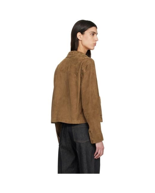 Tom Ford Brown Tan Soft Lamb Suede Jacket