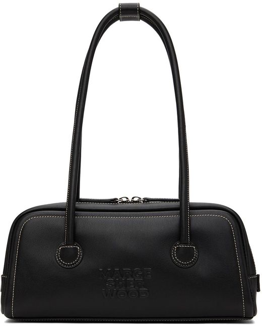 Marge Sherwood Leather Baguette Shoulder Bag in Black | Lyst