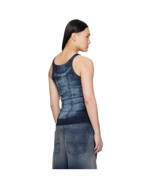 DIESEL Blue T-Urho Tank Top for men