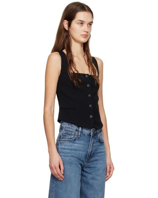 Rag & Bone Black Mariana Vest