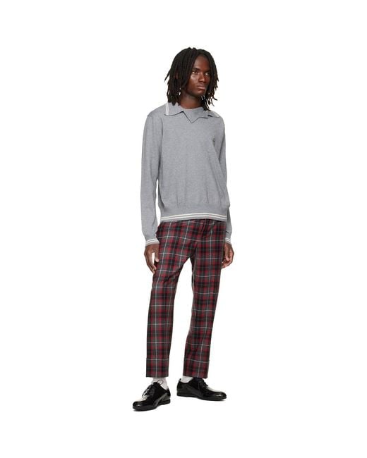 Vivienne Westwood Purple George Turn-Up Trousers for men