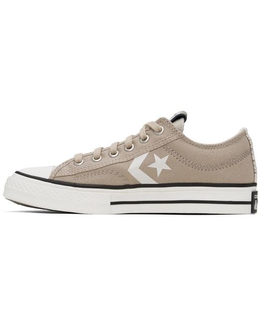 Converse Black Taupe Star Player 76 Sneakers