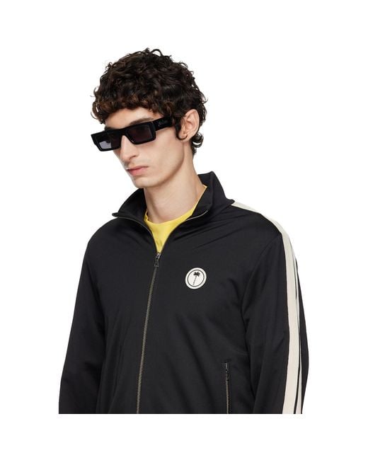 Palm Angels Gray Belvedere Sunglasses for men