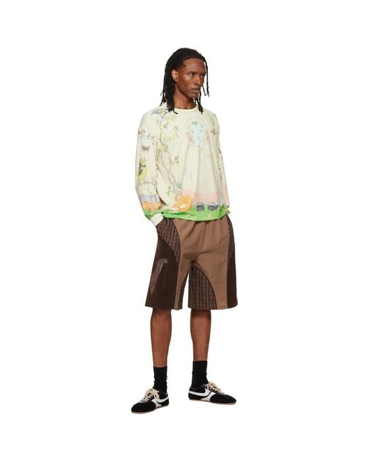 Chopova Lowena Green Woodland Oversized T-Shirt for men
