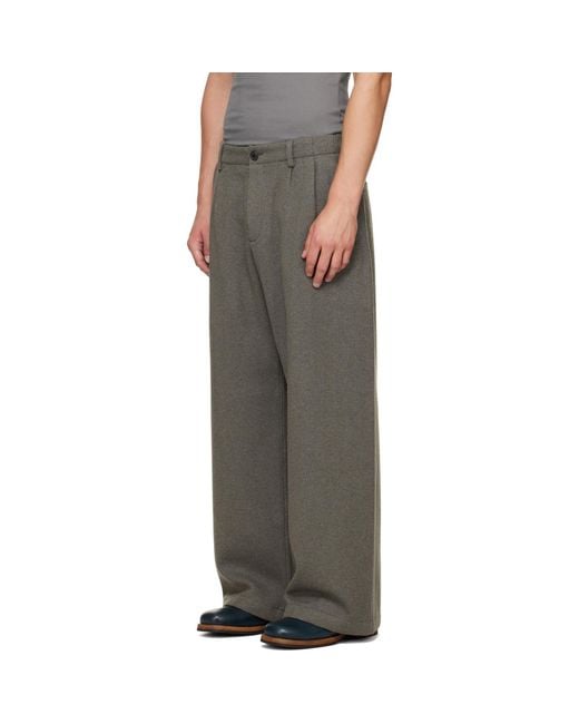 Our Legacy Gray Bridge Chino Trousers for men
