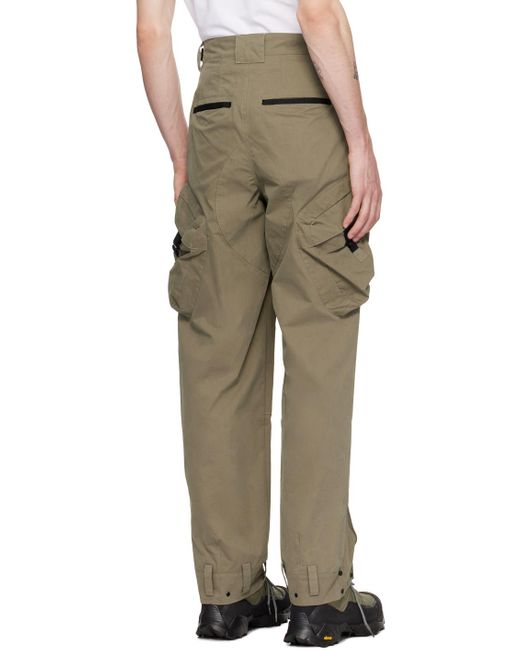 Hyein Seo Green Military Cargo Pants for men