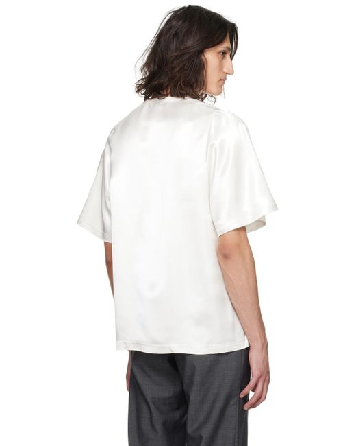 Bianca Saunders White Mun T-Shirt for men