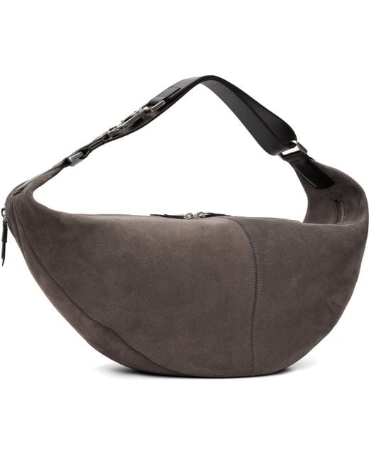 Lemaire Black Taupe Quiver Clip Bag for men
