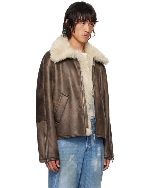 Séfr Asante Faux-leather Jacket in Black for Men | Lyst UK