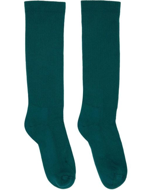 Rick Owens Green Mid-calf Socks for men