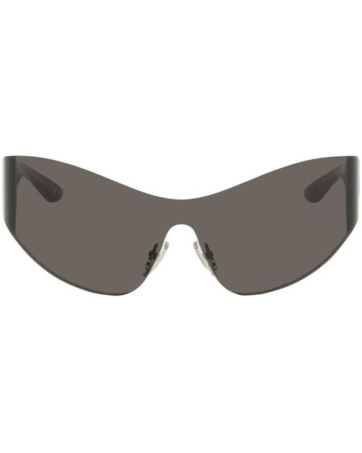 Balenciaga Gray Mono Cat 2.0 Sunglasses for men