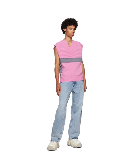 Eytys Multicolor Ssense Exclusive Pink Mane Vest for men