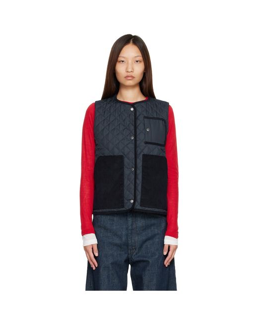 Barbour Red Thulby Quilted Vest