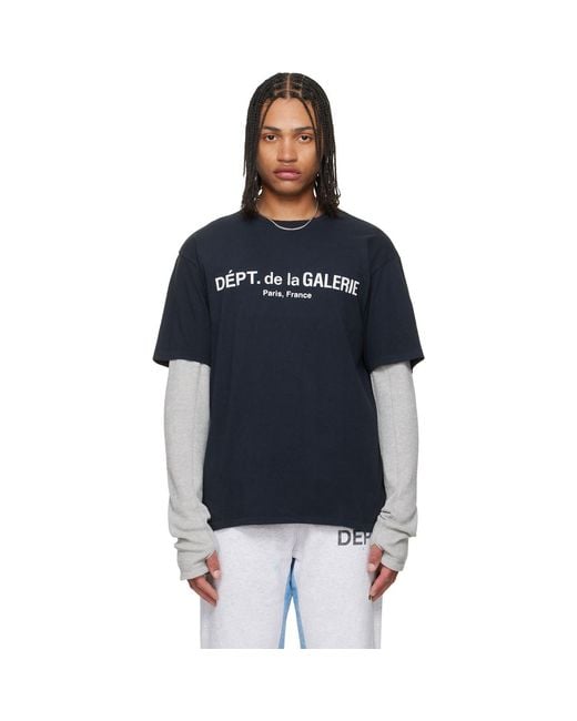GALLERY DEPT. Black French Logo Lux T-Shirt for men