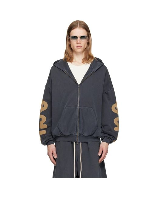 Fear Of God Blue 90's Zip-Up Hoodie for men