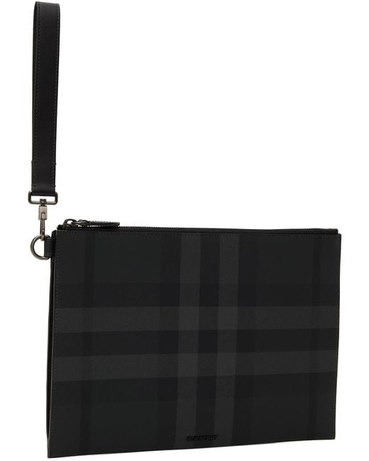 Burberry Black Large Edin Pouch for men