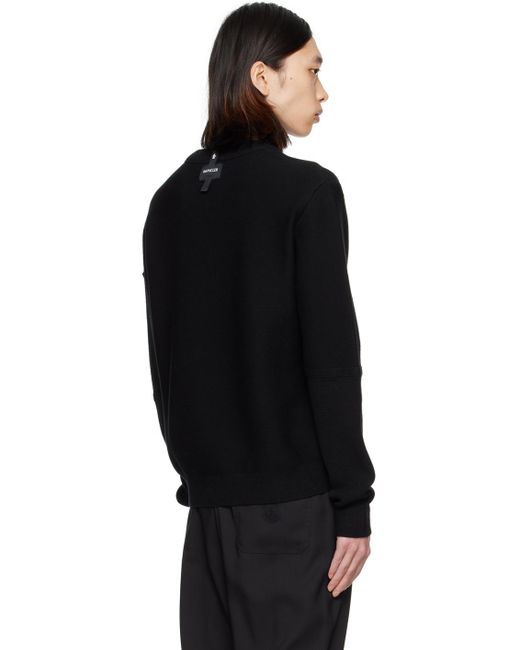 Moncler Black Patch Sweater for men