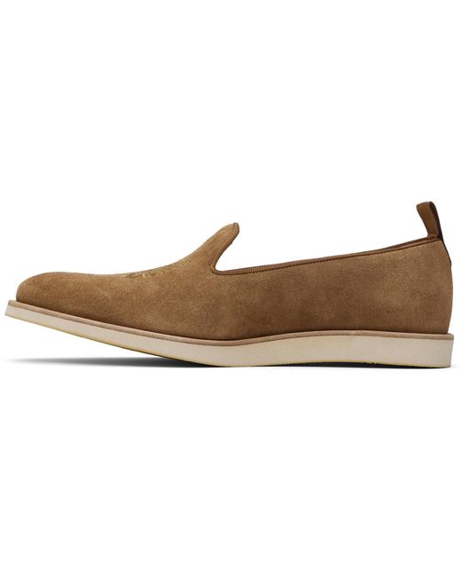 Needles Black Tan Papillon Emb. Loafers for men