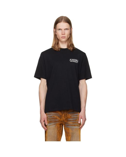 Amiri Black Bones Stacked T-Shirt for men