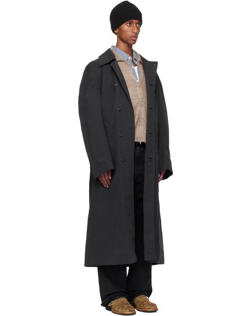 ジャケット・アウター OUR LEGACY COLLAPSE CARCOAT Our Legacy - Collapse Carcoat Blue Depth Peached Nylon