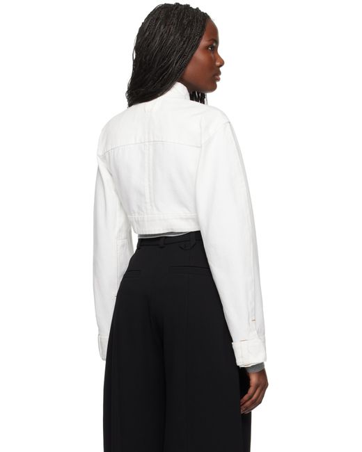 Jacquemus La Casaコレクション ホワイト La Veste De-nîmes Cabrio デニムジャケット White