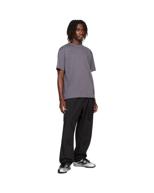 Y-3 Purple Mercedes-Amg F1 Edition Logo Stack T-Shirt for men