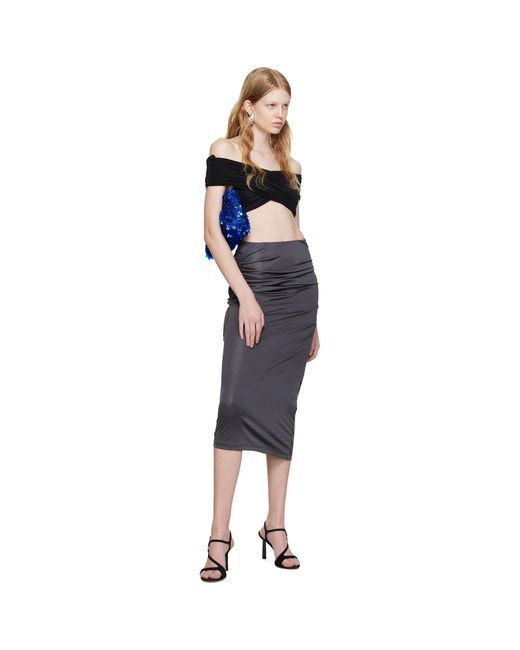 Atlein Black Pleated Camisole