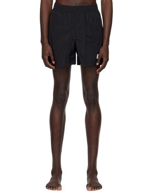 Y-3 Black Bonded Swim Shorts for men