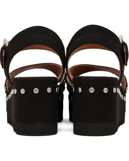Stella McCartney Black Elyse Heeled Sandals