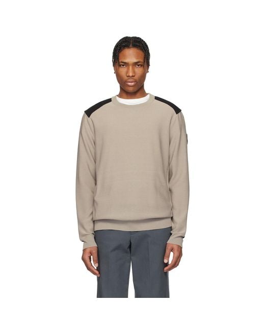 Canada Goose Black Taupe Dartmouth Crewneck Sweater for men