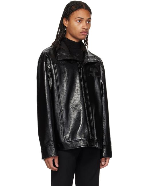 Courreges Black Oversized Jacket for men