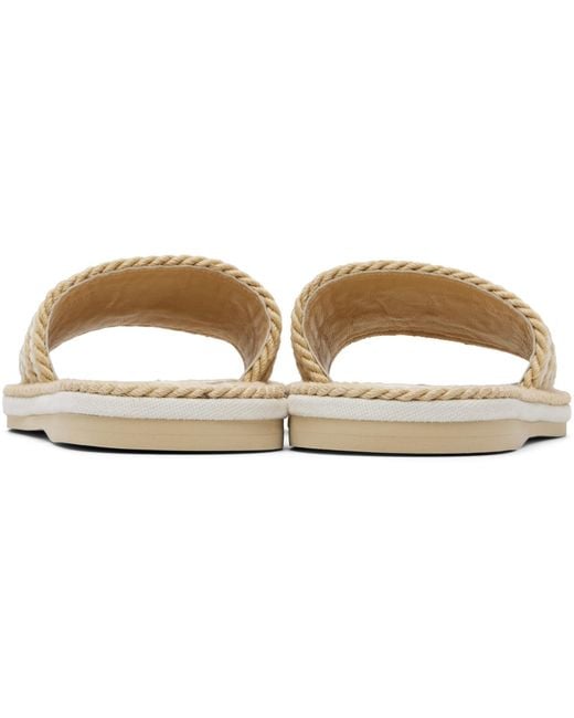 Chloé White Sand' Slides