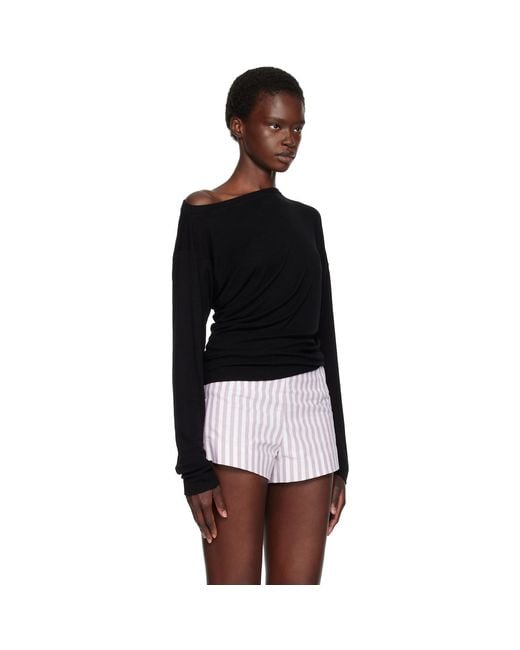 Vivienne Westwood Black Long Sleeve Hebo Top
