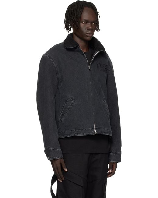 KENZO Black Paris Happy Tiger' Utility Jacket for men